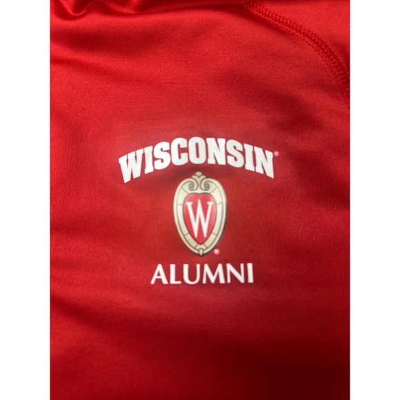 Wisconsin‎ Badgers C BUK Cutter Buck Pullover Jacket Mens Medium Activewear L/S - Picture 5 of 9